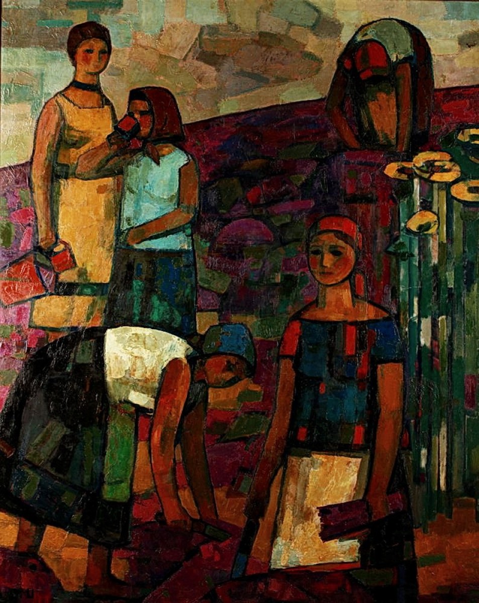 "Pictură. Oameni" by István Moldován