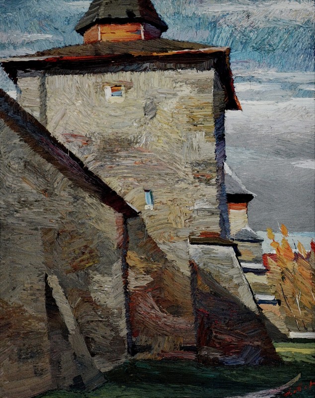"Sucevița" by Anatol Ghimpu, 2002, 520x420mm, ulei pe pânză