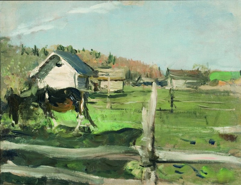 "Pictură. Peisaj. Rural" by Valentin Aleksandrovich Serov