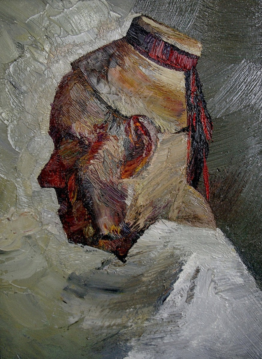 "Portret" by Cаролина Леагул, 2012, 400x300mm, масло / холст
