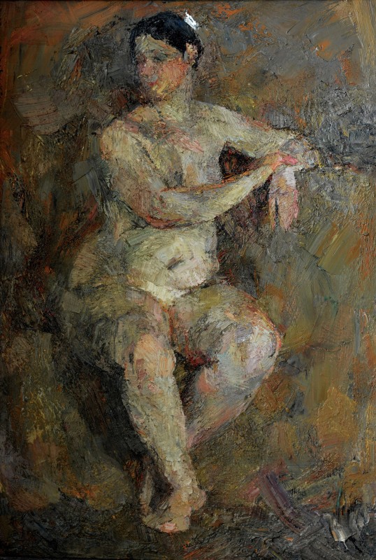 "Nud" by Alexandru Untilov, 2015, 1000x680mm, oil on canvas