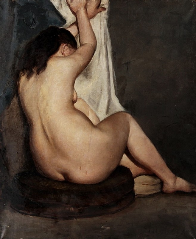 "Painting. Nude" by Theodor Lundberg