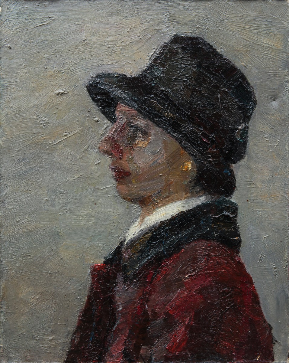 "Portret" by Lia Aminov, 2002, 500x400mm, ulei pe pânză