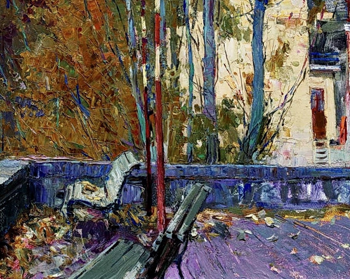 "Painting. Urban" by Pyotr Kuzmich Stolyarenko