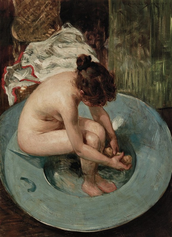 "Painting. Nude" by James Carroll Beckwith