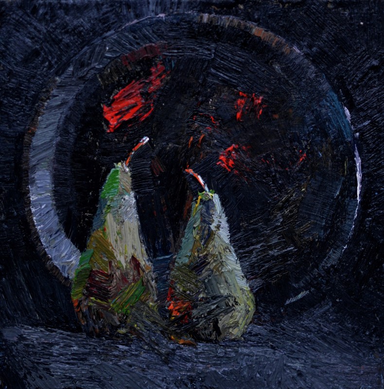 "Pictură. Natură statică" by Ștefan Mocanu, ulei pe pânză