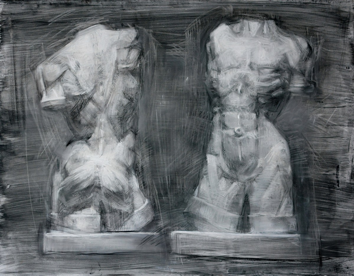 "Ecorşe" by Diana Rumeghea, 2019, 700x900mm, Russian sauce on paper