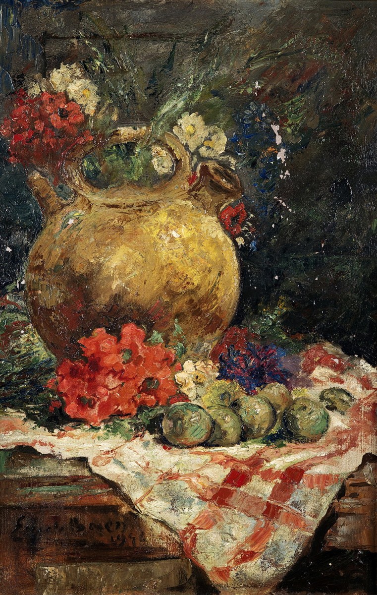 "Painting. Still life" by Émile Baes
