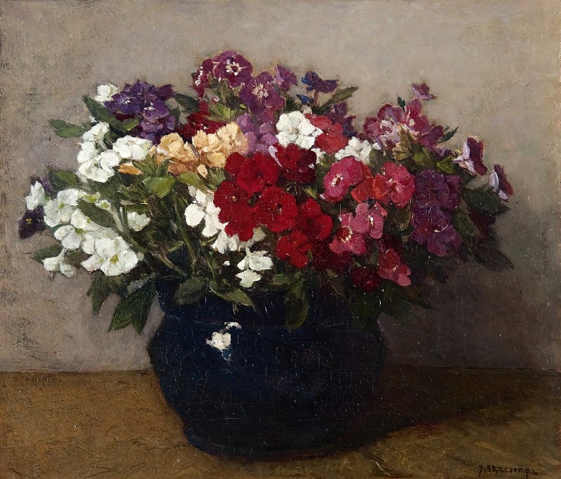 "Painting. Flowers" by Johannes Evert Hendrik Akkeringa