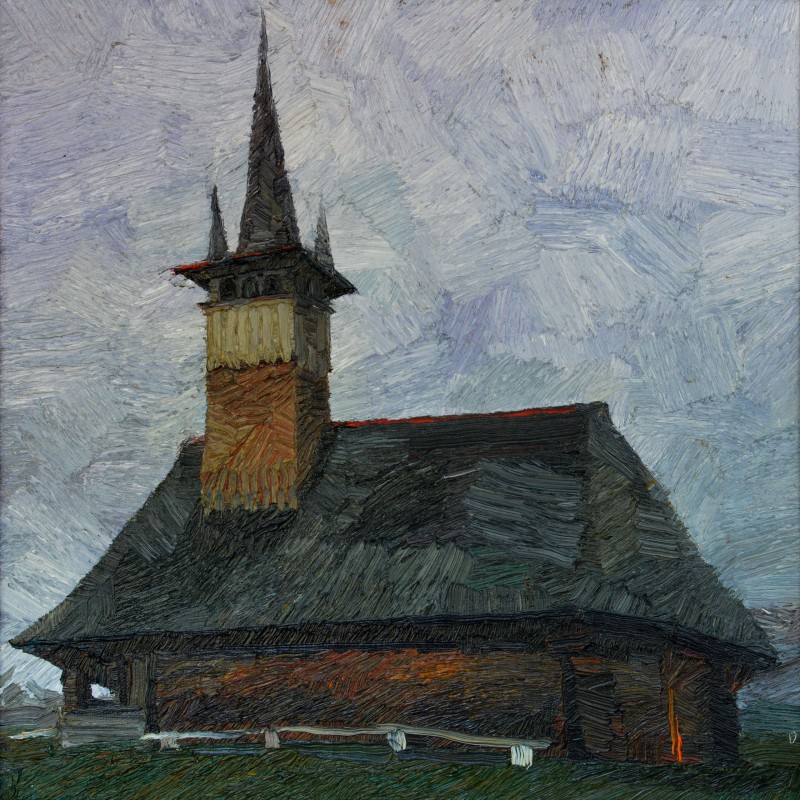"Motiv" by Иулиа Стратан, 2010, 350x350mm, масло / холст