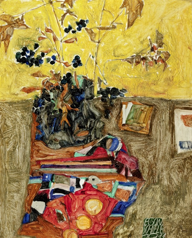 "Painting. Still life" by Egon Schiele