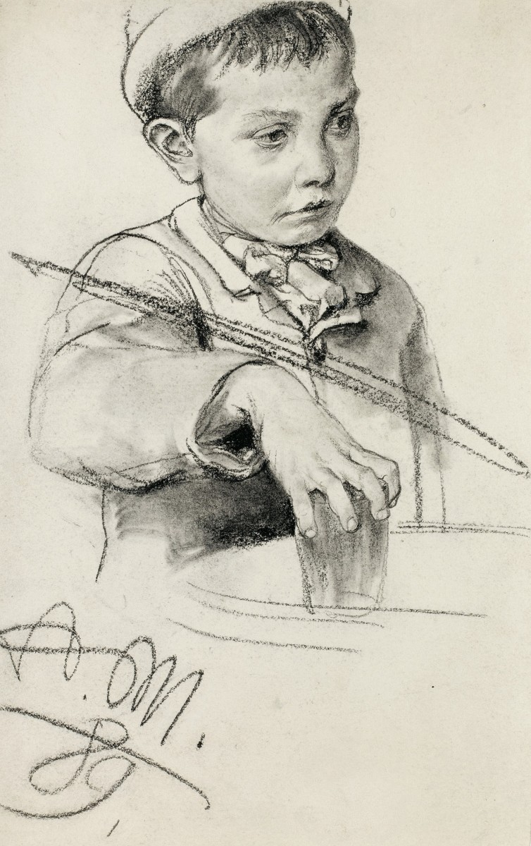 "Drawing. Portrait" by Adolph von Menzel