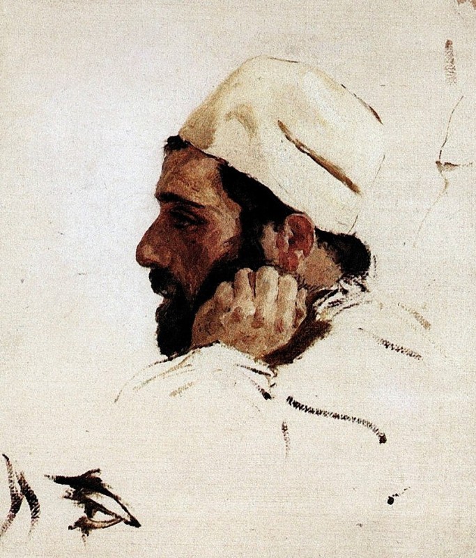 "Painting. Portrait" by Vasily Dmitrievich Polenov