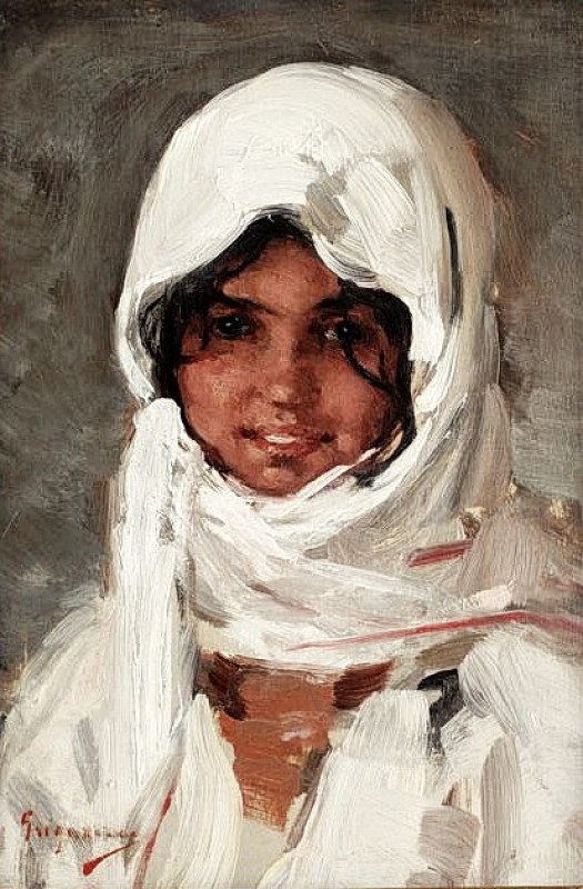 "Pictură. Portret" by Nicolae Grigorescu