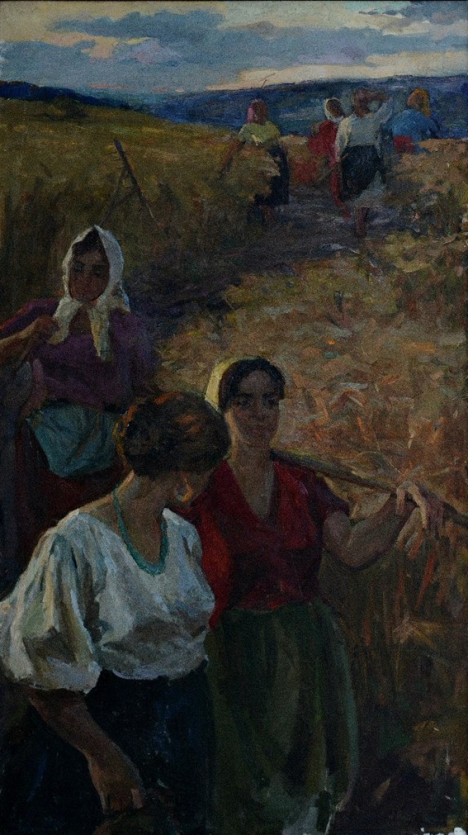 "Composition" by Elena Rotari, oil on canvas