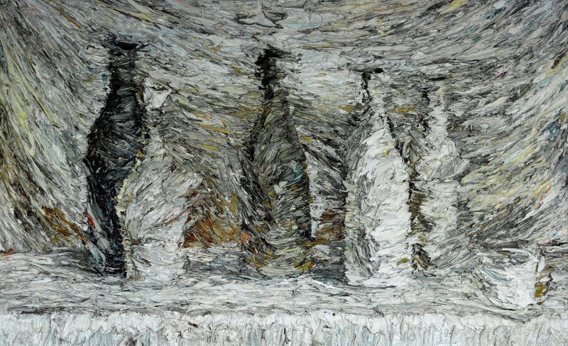 "Natură statică pe alb" by Ioan Postică, 2015, 420x680mm, ulei pe pânză