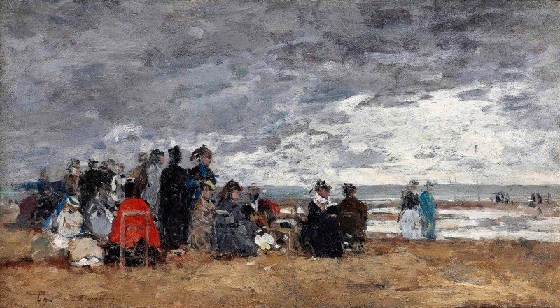 "Compoziție. Peisaj maritim" by Eugène Boudin