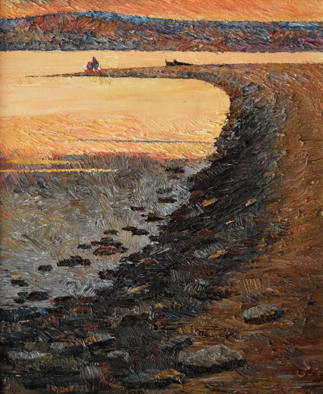 "Compoziție. Peisaj" by Александра Cлапатиуc, 2009, 600x490mm, масло / холст