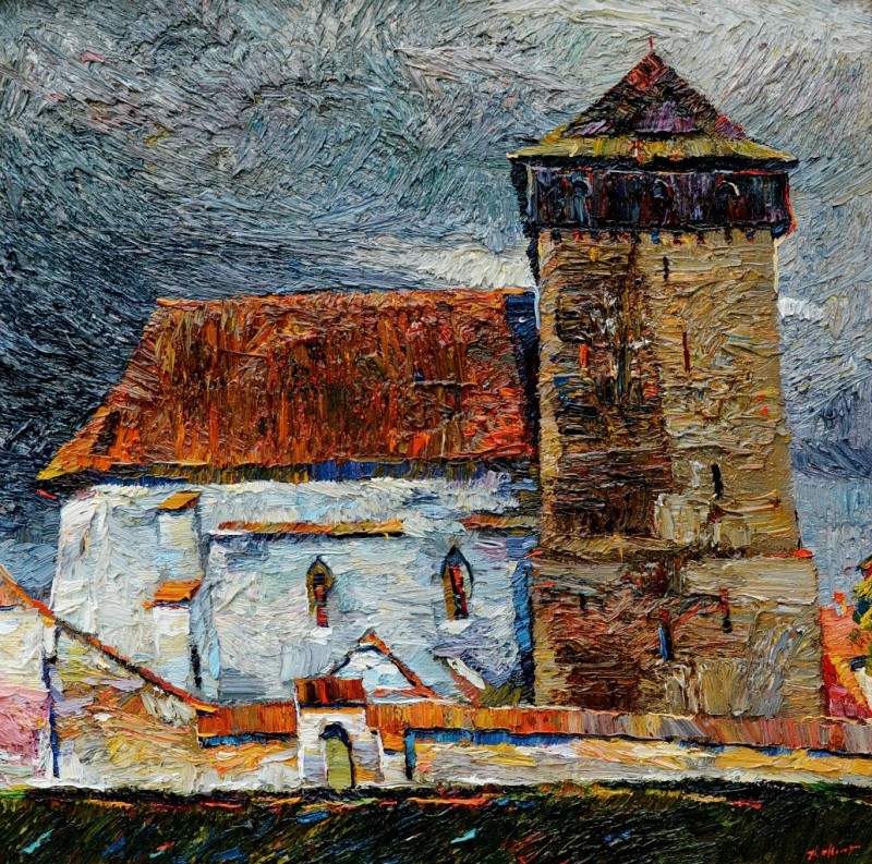 "Cincu" by Anatol Ghimpu, 2009, 520x520mm, ulei pe pânză