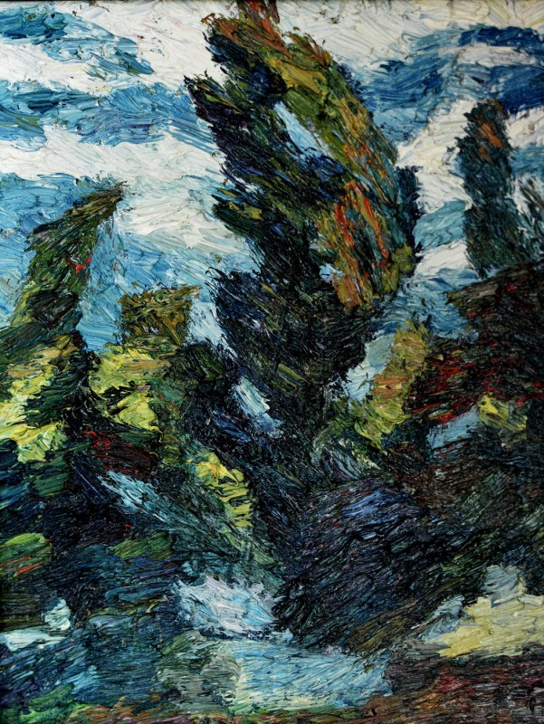 "Peisaj" by Nicoleta Stati, 1998, 400x300mm, oil on canvas