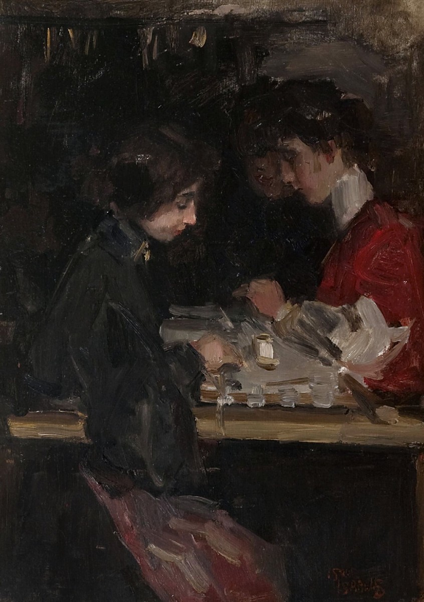 "Compoziție. Oameni" by Isaac Israëls