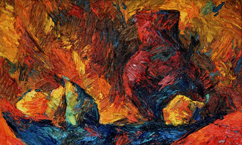 "Studiu. Natură statică" by Vlada Cibuc, 2015, 300x500mm, ulei pe pânză