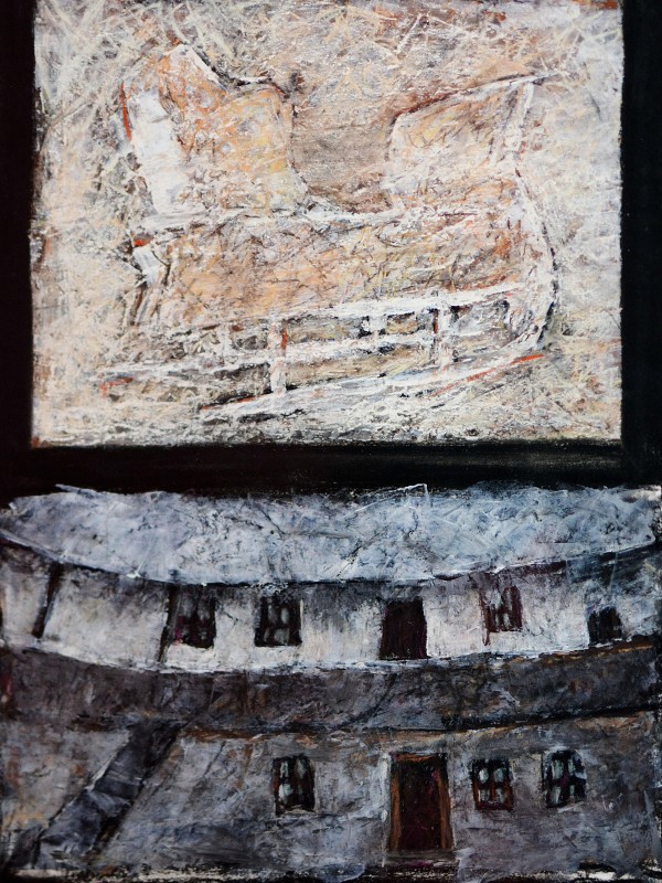 "Motiv. Râmnicu-Vâlcea" by Cristina Dabija, 2012, 400x300mm, tehnică mixtă pe hârtie