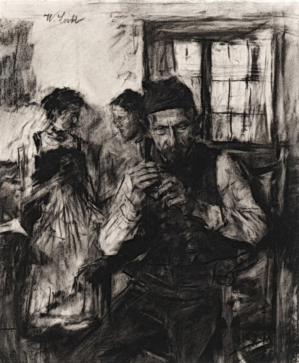 "Drawing. People" by Wilhelm Leibl