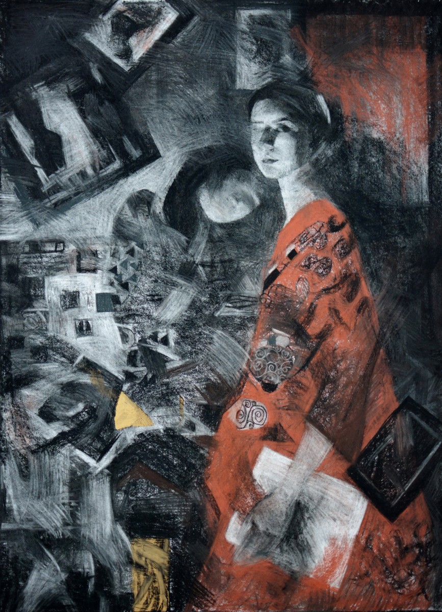 "Drawing. Long term" by Dumitrița Znaida, 700x500mm, pastel on paper
