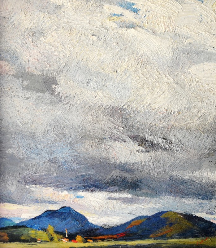 "State. Transilvania" by Anatol Ghimpu, 2002, 600x520mm, oil on canvas