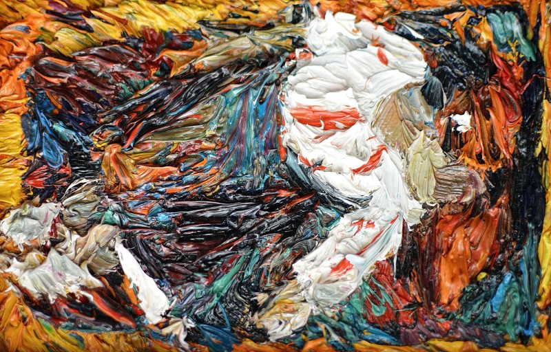 "Studiu. Figură" by Vlada Cibuc, 2016, 150x100mm, ulei pe pânză