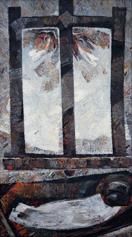 "Сон (Dream)" by Anatol Ghimpu, 2004, 1200x680mm, oil on canvas