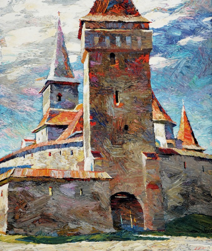 "Transilvania" by Anatol Ghimpu, 2010, 530x620mm, ulei pe pânză