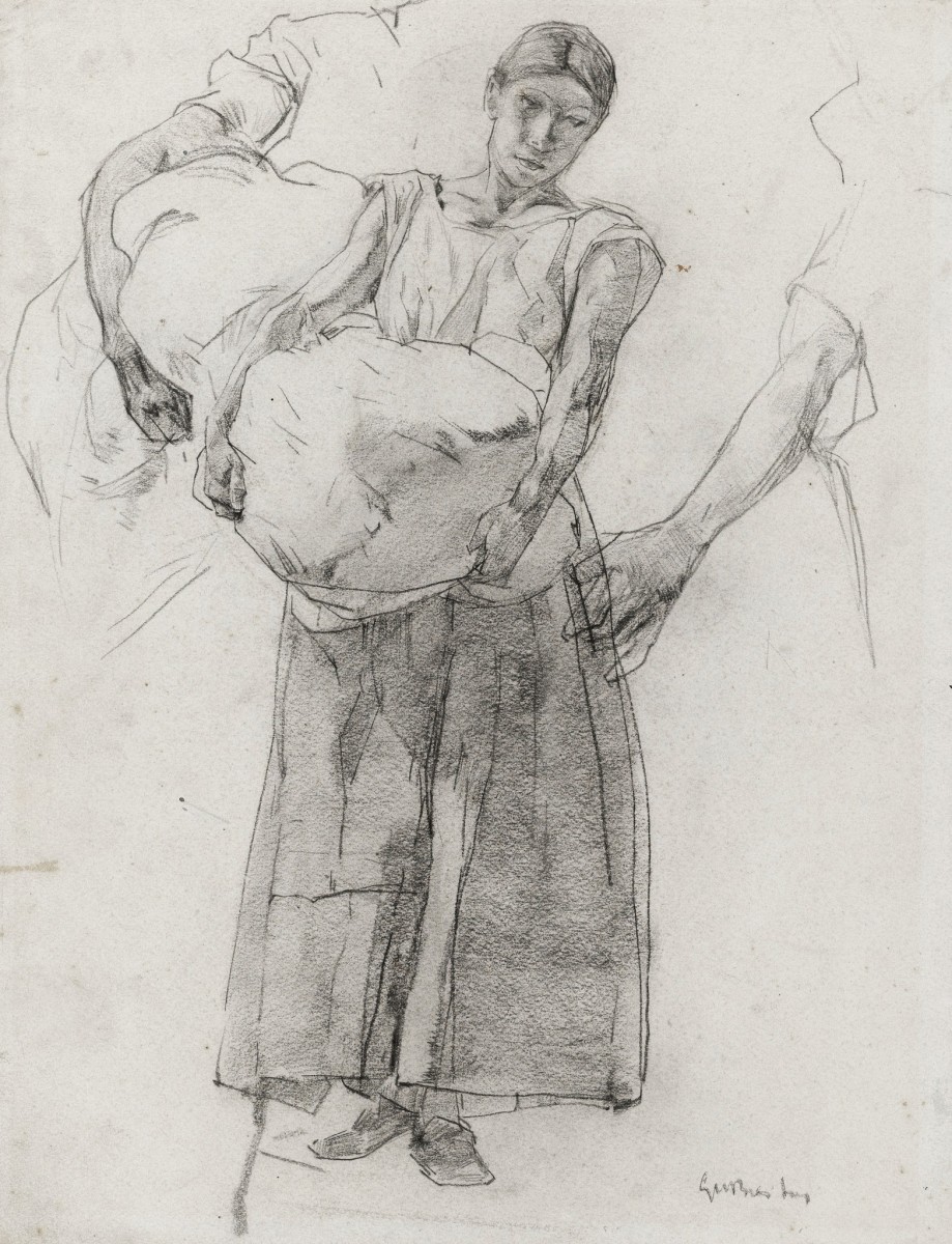 "Desen. Figură / semifigură" by George Hendrik Breitner