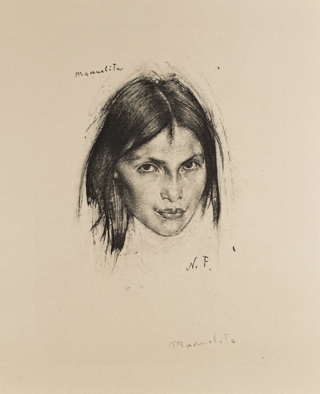 "Drawing. Portrait" by Nicolai Fechin