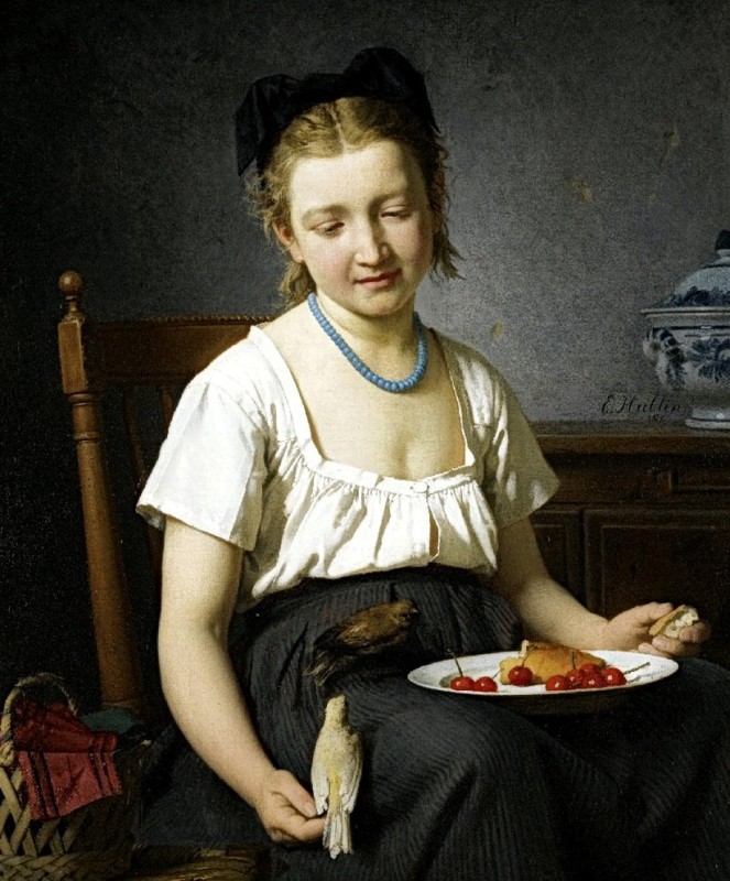 "Composition. Figure" by Emile Auguste Hublin