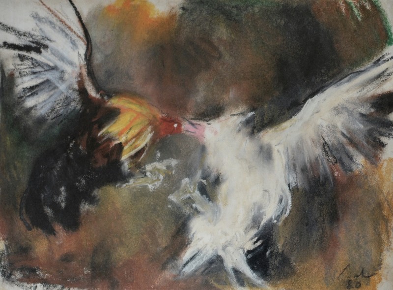 "Desen. Autoportret. Portret" by Corneliu Baba, creion pe hârtie