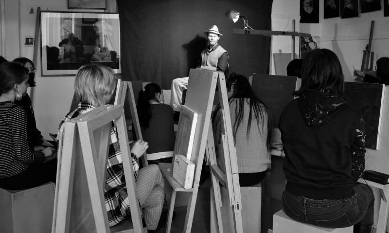 Drawing examination. X grade, teacher Carolina Leagul.