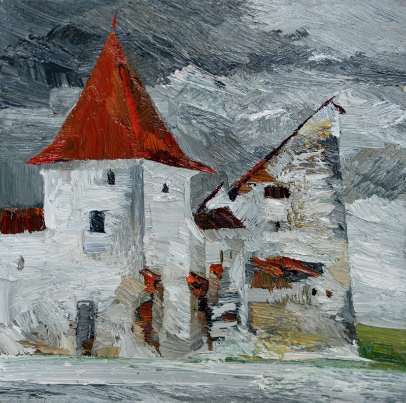 "Painting. Pleinair. Pleinair romania" by Vlada Cibuc, oil on canvas