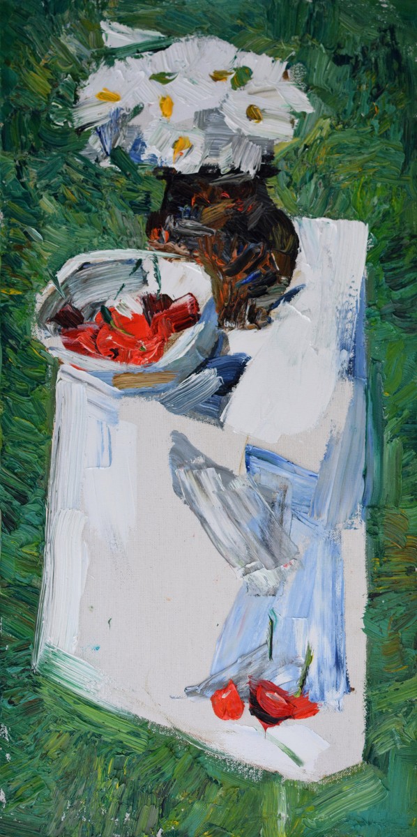 "Живопись. Пленэр. Продолжительный" by Диана Румегхеа, 600x300mm, масло / холст