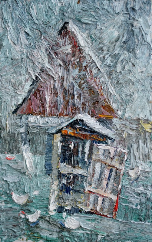 "Painting. Pleinair. Pleinair romania" by Ștefan Mocanu, oil on canvas
