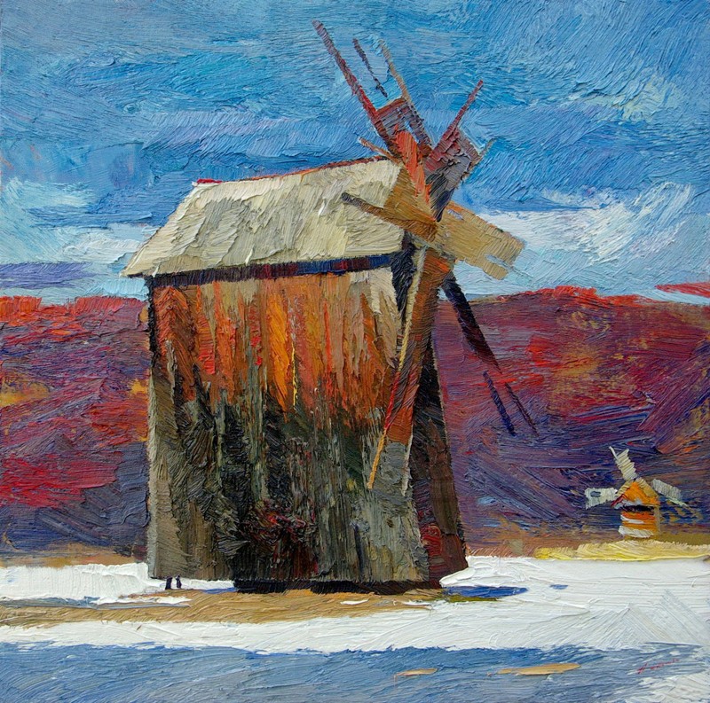 "Pictură. Pleinair. Pleinair România" by Anatol Ghimpu, ulei pe pânză