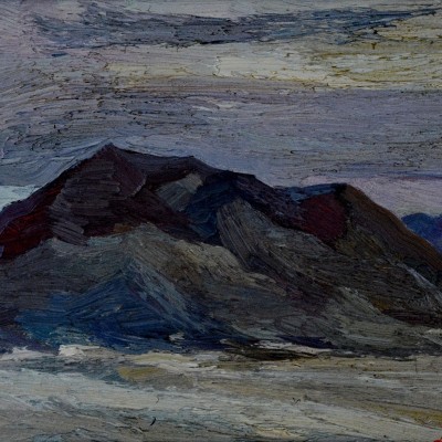 "Nebedag" by Anatol Ghimpu, 1999, 400x500mm, oil on canvas