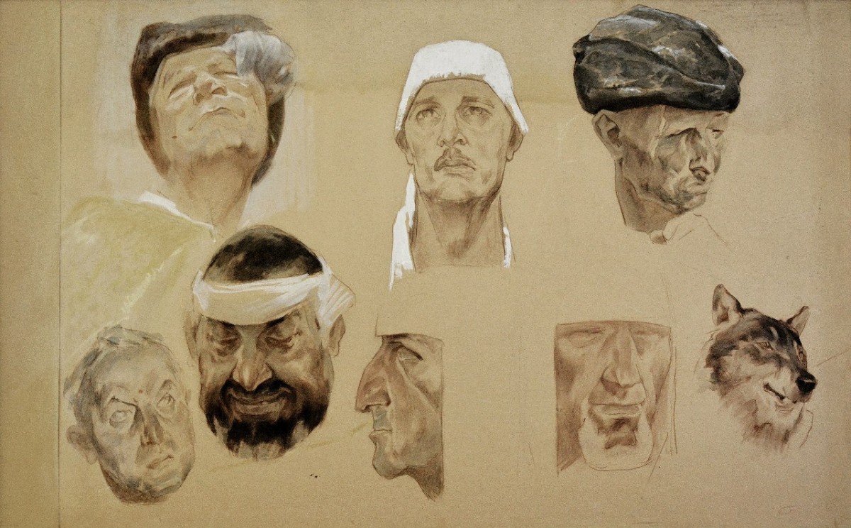 "Sketch. Portrait" by Leonid Grigoraşenco