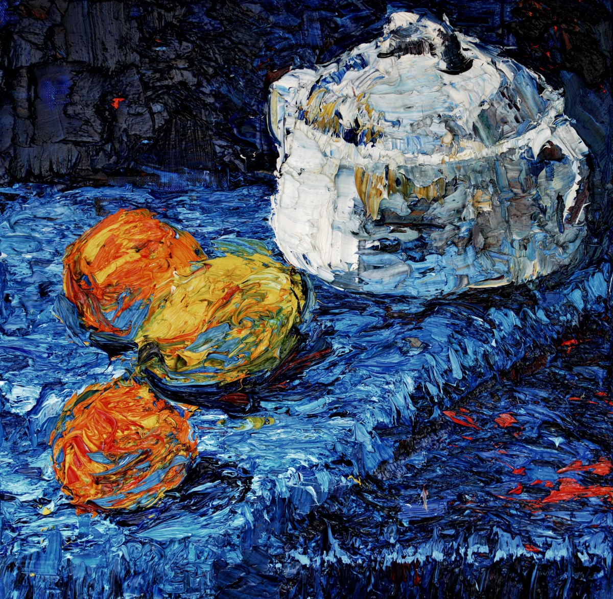 "Natură statică" by Ioan Postică, 2015, 420x420mm, oil on canvas