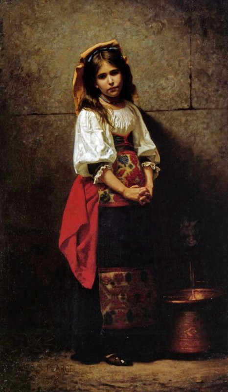 "Painting. Figure" by Charles Sprague Pearce