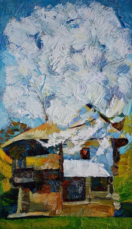 "Painting. Pleinair. Pleinair romania" by Dumitrița Znaida, oil on canvas