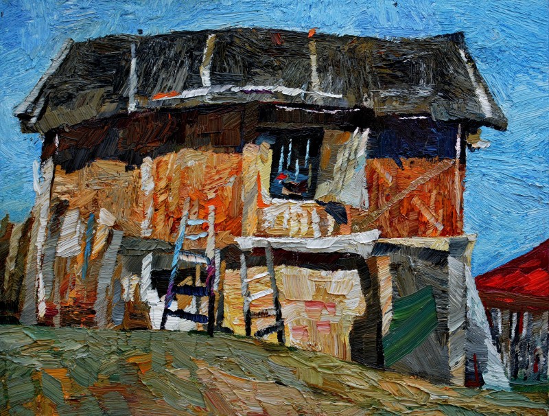 "Pictură. Pleinair. Pleinair România" by Cristina Demian, ulei pe pânză