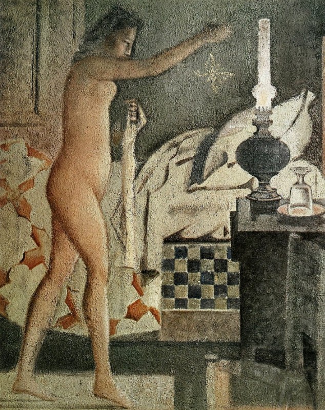 "Painting. Nude" by Balthasar (Balthus) Klossowski de Rola