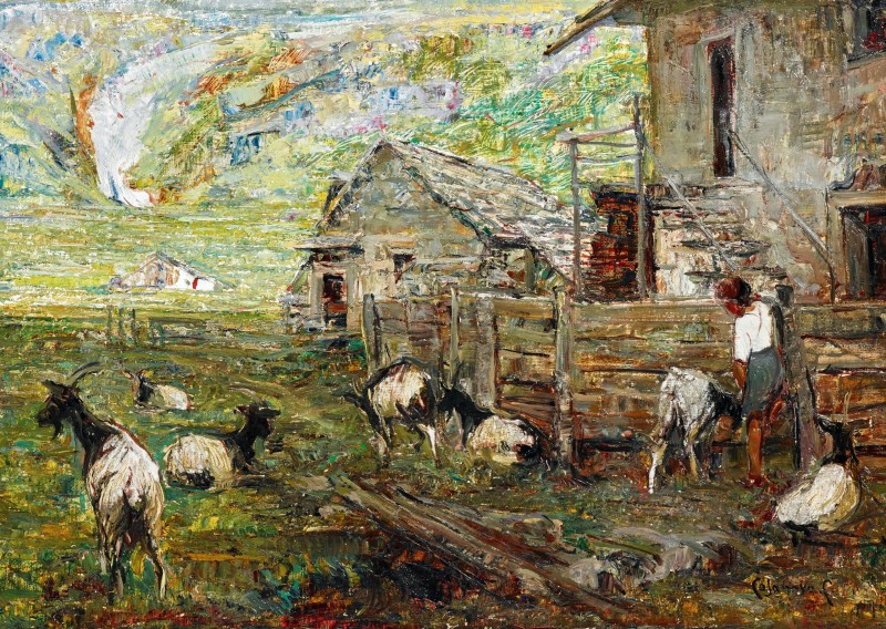 "Pictură. Rural" by Carlo Casanova